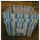 4 canvas storage baskets, 17" x 14"