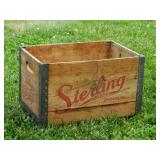 1938 Sterling Brewers wooden beer bottle shipping