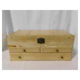 Vintage jewelry box, 16" x 9" x 7"