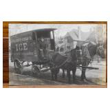 16 antique real photo RPPC horse postcards,