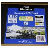 2 new Metalux recessed LED panels in boxes,