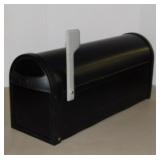 Metal rural mailbox w/ flag, 6.5" x 19.5"