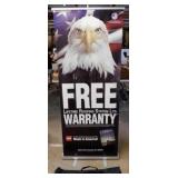 GAF Roofing vinyl retractable banner sign w/ case,