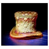 LE Smith amberina cadmium glass Daisy & Button