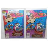 2 rare sealed Ren & Stimpy Marvel comic books