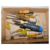 Assorted screwdrivers, Stanley & more