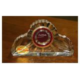 Royal Grierly England crystal mantel clock -