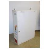 Wooden cabinet w/ door & 3 shelves,