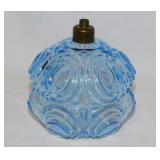 Antique Czechoslovakia blue crystal perfume