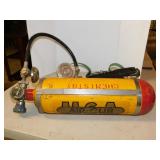 Vintage Air-Cub compressed air tank w/ gauges, no