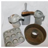 Metal muffin tins - Scoop - Galvanized service