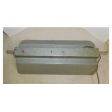 Galvanized fluorescent light fixture, 18" long