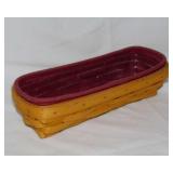 2 Longaberger baskets: 1999 Cracker w/ liner &