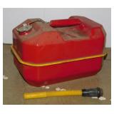 Metal 2.5 gallon marine fuel gas can