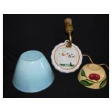 Fire-King Delphite Blue & Watt Pottery bowls -
