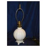 Vintage Aladdin Alacite glass table lamp w/ harp