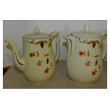 Hall Jewel Tea Autumn Leaf: Coffee pot w/ lid, 9"