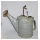 Galvanized watering can w/ brass sprinkler head,