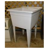Utility laundry sink, 22" x 26" x 34"