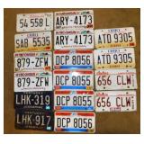 16 embossed metal license plates: Kentucky -