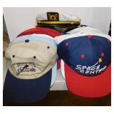 Several advertising & souvenir ball cap hats