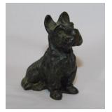 Cheyenne Wyoming souvenir cast metal Scottie dog,