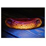 LE Smith amberina cadmium glass Daisy & Button