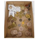 Vintage tokens - Pressed pennies - Good Luck coins