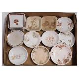 15 antique ironstone butter pats