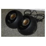2 Creative Pebble 2.0 USB desktop orb speakers,