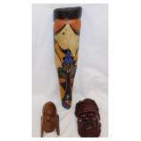 Hand carved Fang mask from Gabon, 19" - African