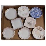 22 antique porcelain butter pats