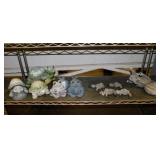 Garden yard art statues: 3 turtles - 4 frogs, 5"