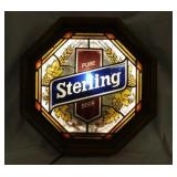 1976 Sterling Beer lighted bar sign, works