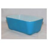 1945 Pyrex Primary Blue 502-B refrigerator dish