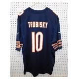 Chicago Bears #10 Mitchell Trubisky football