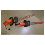 2 Black & Decker hedge trimmers, 20" & 24"
