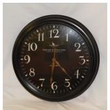 2 wall clocks, largest is 17" diam.