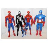Actions figures: 3 Spiderman, two 12" & one 6" -