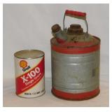 Vintage Shell motor oil one qt. cardboard can,