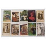29 postcards: 15 humorous - 14 people / kids