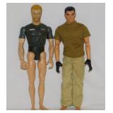 4 GI Joe articulated action figure dolls,
