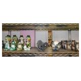 Garden yard art statues: 8 frogs, tallest is 9" -