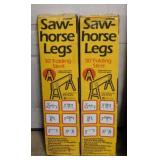 2 new pair Crawford 30" steel sawhorse legs in