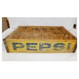 Vintage wooden Pepsi-Cola bottle crate