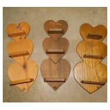 11 wooden wall shelves