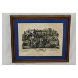 Carved marble art of Eastern Illinois University,