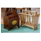 2 vintage magazine stands