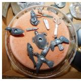 Set of 6 Reed & Barton pewter animal birthday