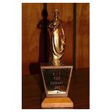 1960 Eastern Illinois Fair trophy w/ lady -